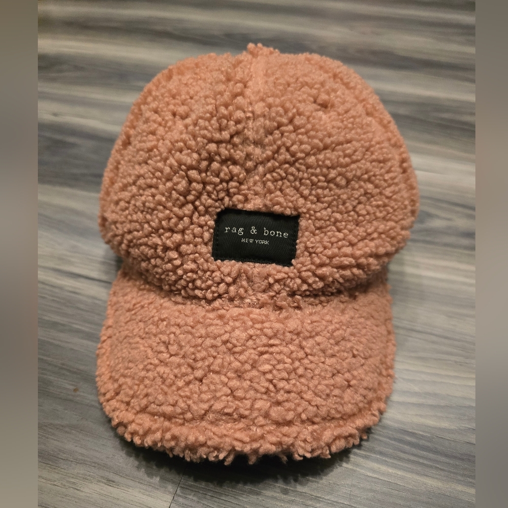 Rag & Bone Sherpa Rose Pink Baseball Cap